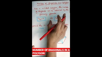 NUMBER OF DIAGONALS IN A POLYGON   #shorts