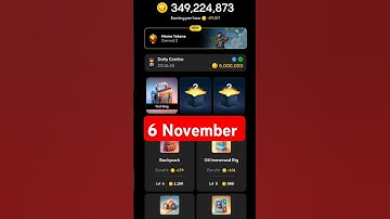 Gemz Daily Combo Today 6 November Daily Combo Today #gemz #combo #airdrop