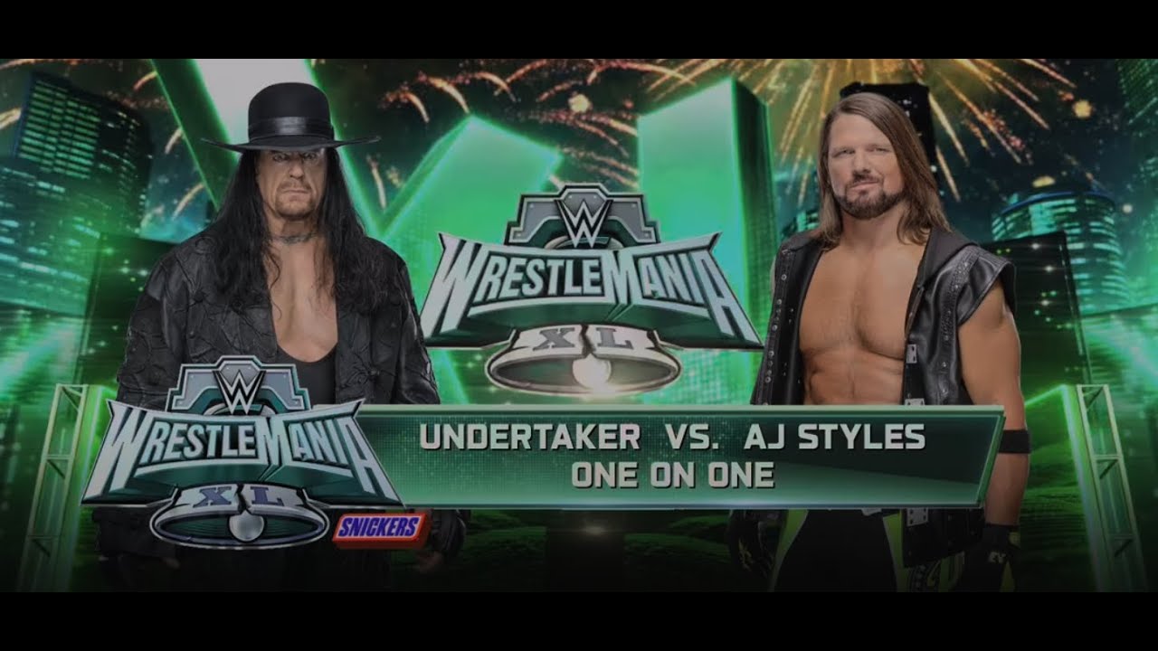 The Undertaker vs AJ Styles | One-on-One Epic Showdown | WWE 2K25 Gameplay
