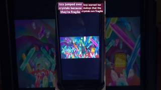 Izzy jumps over the crystals and warns her mateys they’re fragile 🔮