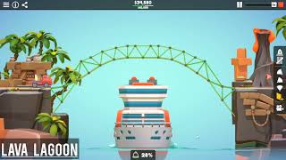 Poly Bridge 3 QUICK WALKTHROUGH | (no commentary) | Under budget and no breaking
