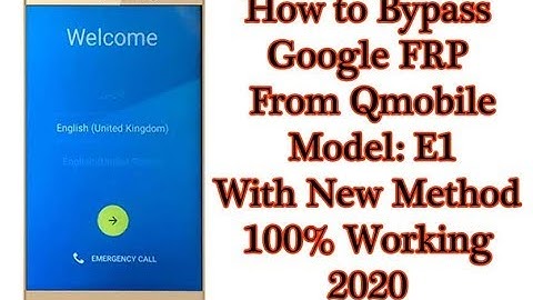 #Qmobile #Google #Frp How To Bypass QMobile E1 Google FRP 100% Working