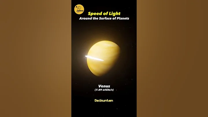 Speed of light around the surface of the planet #shorts