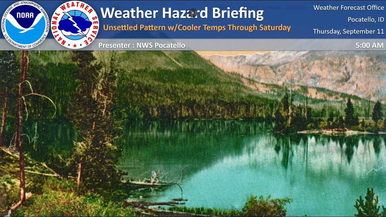 9/11/25 Hazard Briefing - Unsettled Pattern w/Cooler Temps Through Saturday
