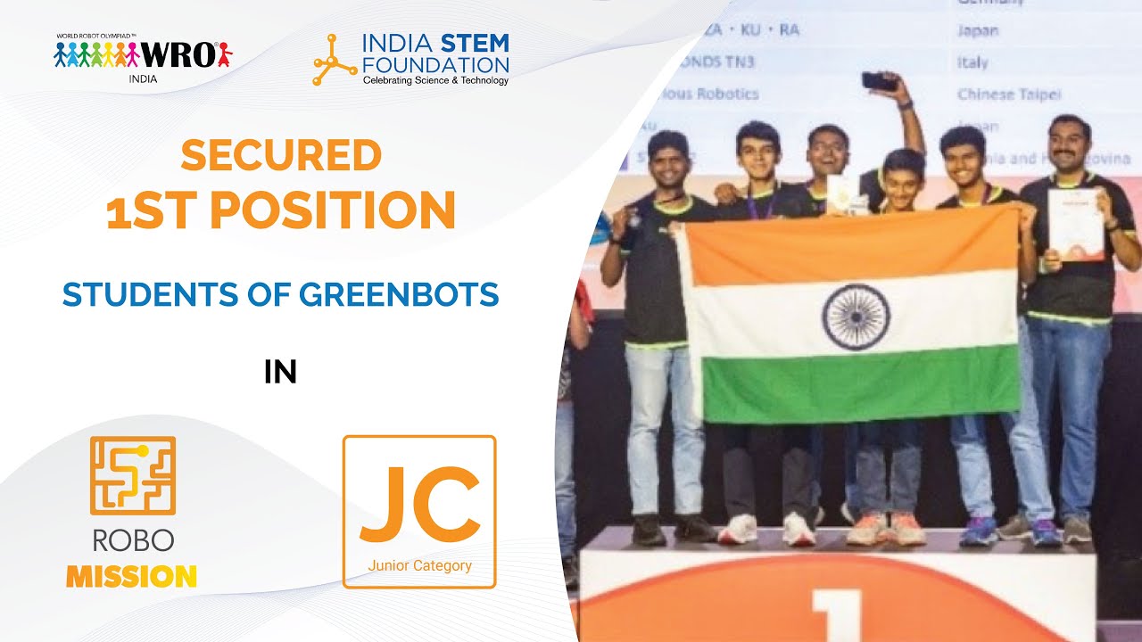 India Winning Gold in WRO International 2022 -RoboMission Junior ...