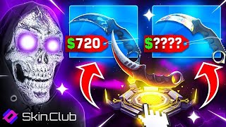SKINCLUB KARAMBIT DAMASCUS STEEL FROM $150 CASE !? (Skinclub Promo Code 2025)