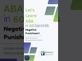 Negative Punishment in ABA: 60-Second Guide