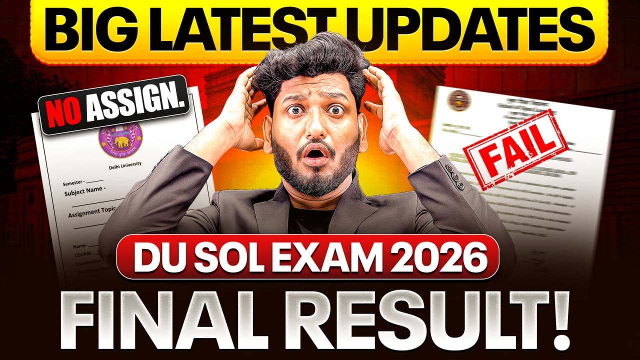 DU SOL Exam January 2026 Sem. 1st, 3rd, 5th & 7th | Most Important Questions with Answer.