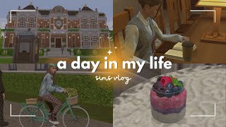 sims vlog  (first day at uni, new bike, working, etc) #sims4