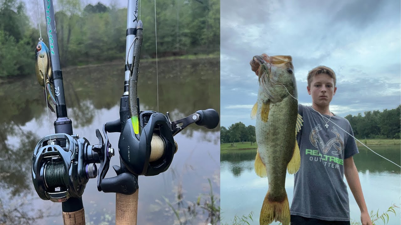 Pond Fishing After the Rain – Big Bass in Muddy Water! #shimano #fishing #viralvideo
