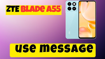 Message setting ZTE Blade A55 || How to set message settings || How to use message