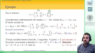 Control por realimentación del estado: asignación de polos (introducción) |  | UPV