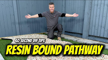 Create a Gravel Pathway - 60 SECOND DIY TIPS | How to Create a Resin Bound Path #Landscsaping #diy