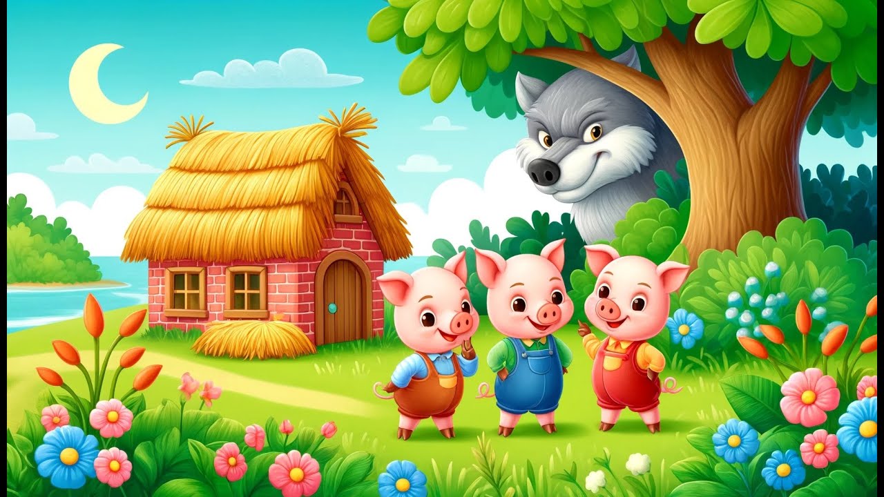 Three Little Pigs 🐷| Nursery Rhymes & Kids Songs