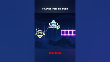 Thanks for 5k subs! 🥳 #geometrydash #gd #level #challenge #goal #game #music #geometrydashlevels
