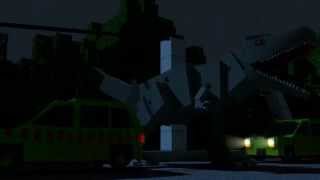 Juric Craft T-Rex Breakout Test Minecraft Animation