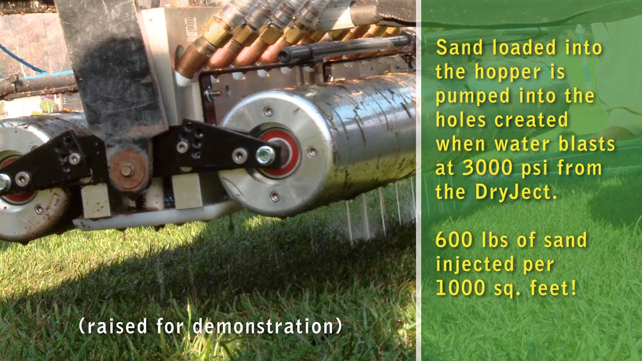 DryJect Aeration Golf Sports Fields Turf YouTube