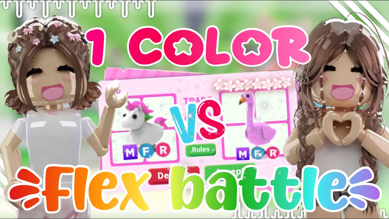 One Color Flex Battle 🌈intense 😱 ft: @DreamyScooby 