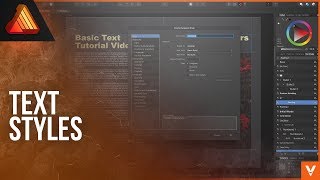 Affinity Publisher Tutorial - Text Styles