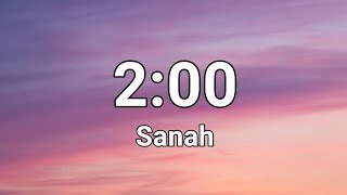 Sanah - 2:00 (Tekst)