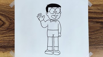 How to Draw Nobita from Doraemon | Drawing | Sketch | Request Drawing #3