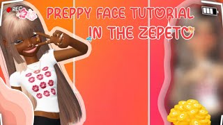 ✨ How to Get the CUTEST Preppy Face in ZEPETO! 🎀 | Aesthetic Tutorial w/ Voice screenshot 3