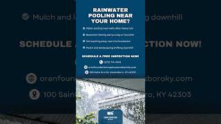 Rainwater Pooling Near Your Home? - Owensboro, KY