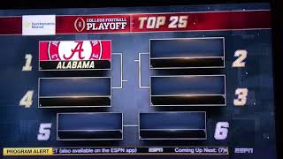 NEW COLLEGE FOOTBALL PLAYOFF RANKINGS: TOP FOUR REVEALED ESPN 11-14-17 COLLEGE FOOTBALL PLAYOFFS