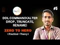 DDL Commands in SQL (ALTER, TRUNCATE, DROP, RENAME) Explained by Vishal Sir