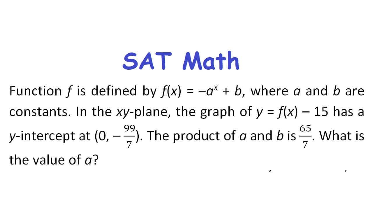 The SAT Math - YouTube