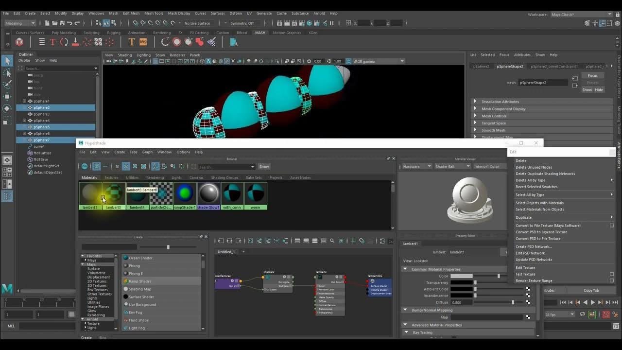 How To Duplicate Materials in Maya - YouTube