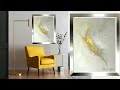 Elegant textured wall art on canvas  abstract acrylic painting tutorial  abstract art 384