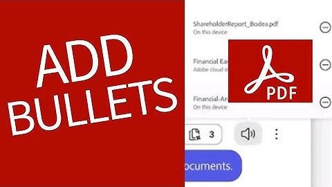 How to Add Bullets in Adobe Acrobat 2025?