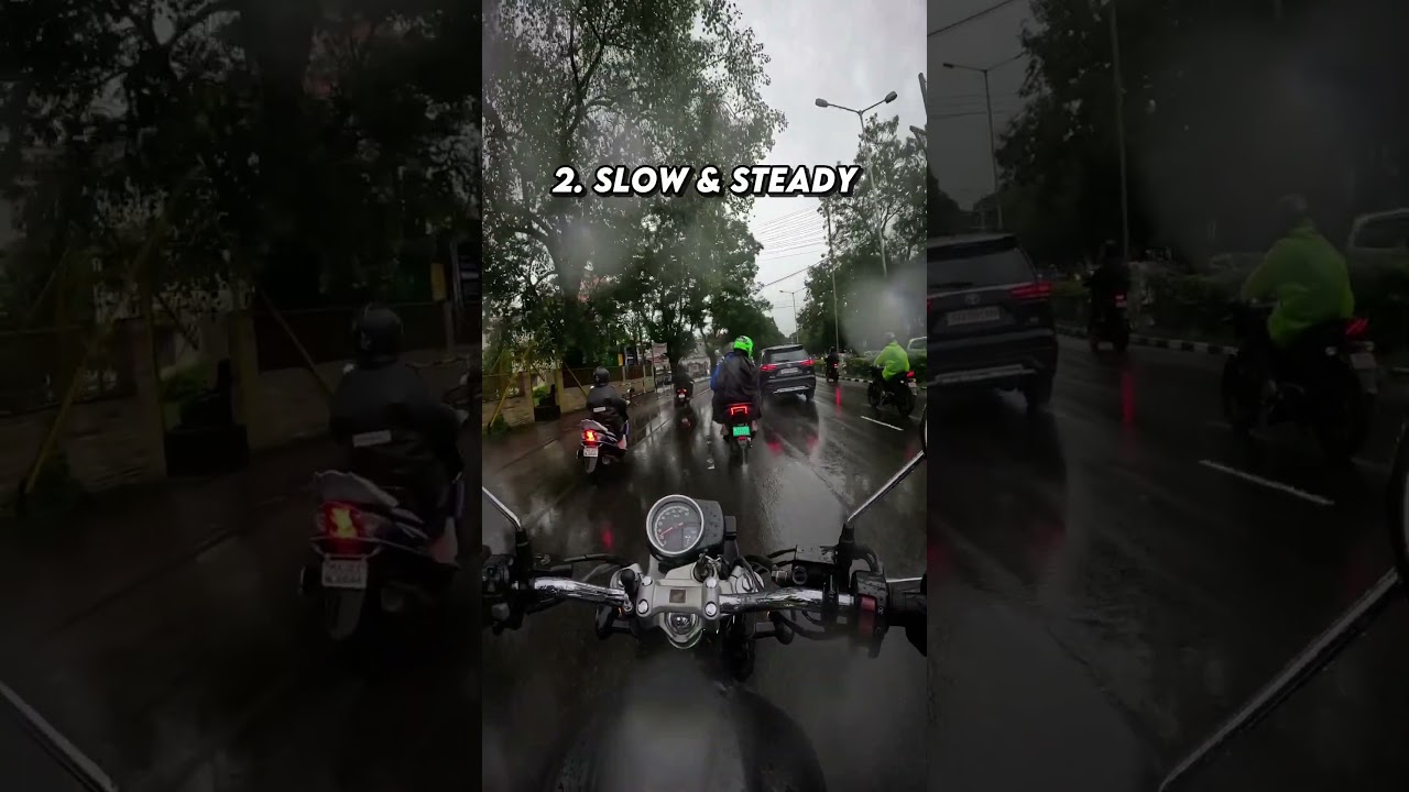 Day 23: Being A Defensive Rider | How to Ride Safely on Slippery Roads #shorts