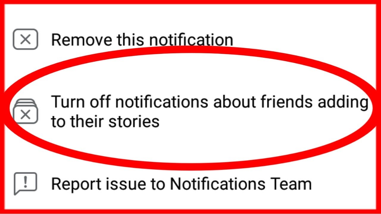 Facebook || Turn off notifications about friends adding to their stories - YouTube