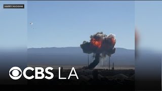 Air Force Jet Crashes In Southern California Desert