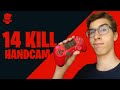 FIZ 14 KILLS SOLO COM HANDCAM! - Fortnite Battle Royale (PS4)