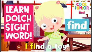 Phonics Sight Words Songs Sight Word Find Level 1A-9 By Cool Junior Phonics