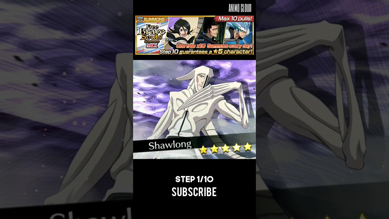 SUMMONING ON THE NEW FREE BRAVE SOULS SUMMON MIX STEP 1/10 