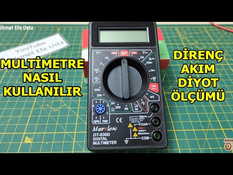 Video: Voltmetre Nasıl Kullanılır: 12 Adım (Resimlerle)