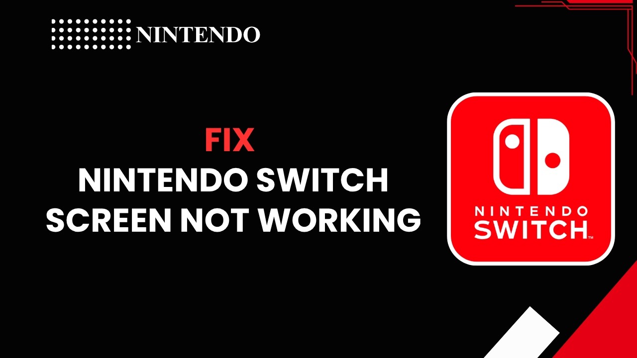 How To Fix Nintendo Switch Screen Not Working - YouTube