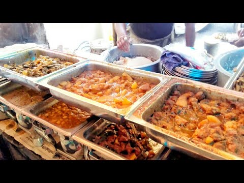 Best place to eat pure veg lunch at Kolkata street food stall - YouTube