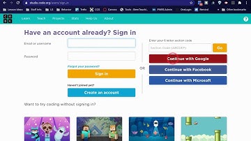 Setting up a Code.org account
