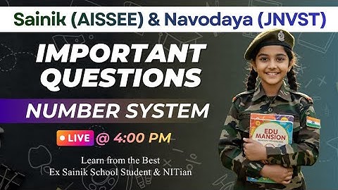 Most Important Questions of Number system #aissee #jnvst
