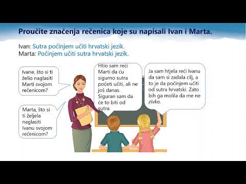 Hrvatski jezik 7. razred OŠ - Red riječi u rečenici