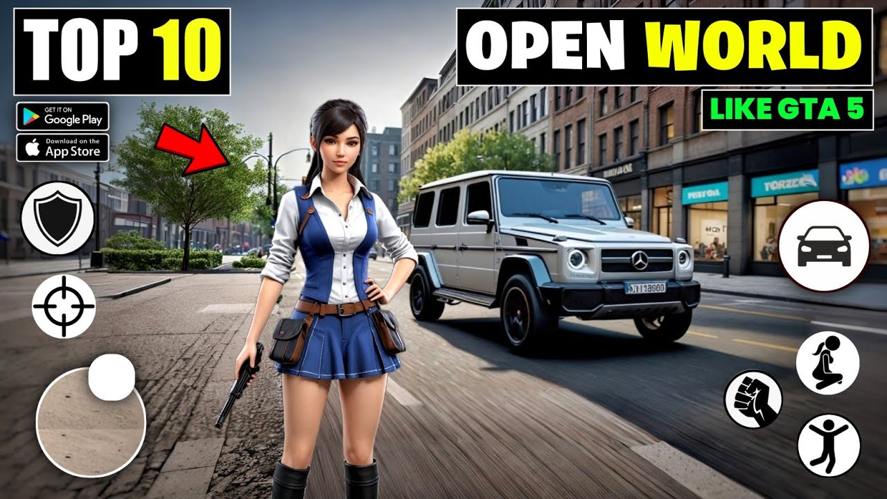 Top 10 Best Open World Games For Android 2024 | GTA V Like Games For ...