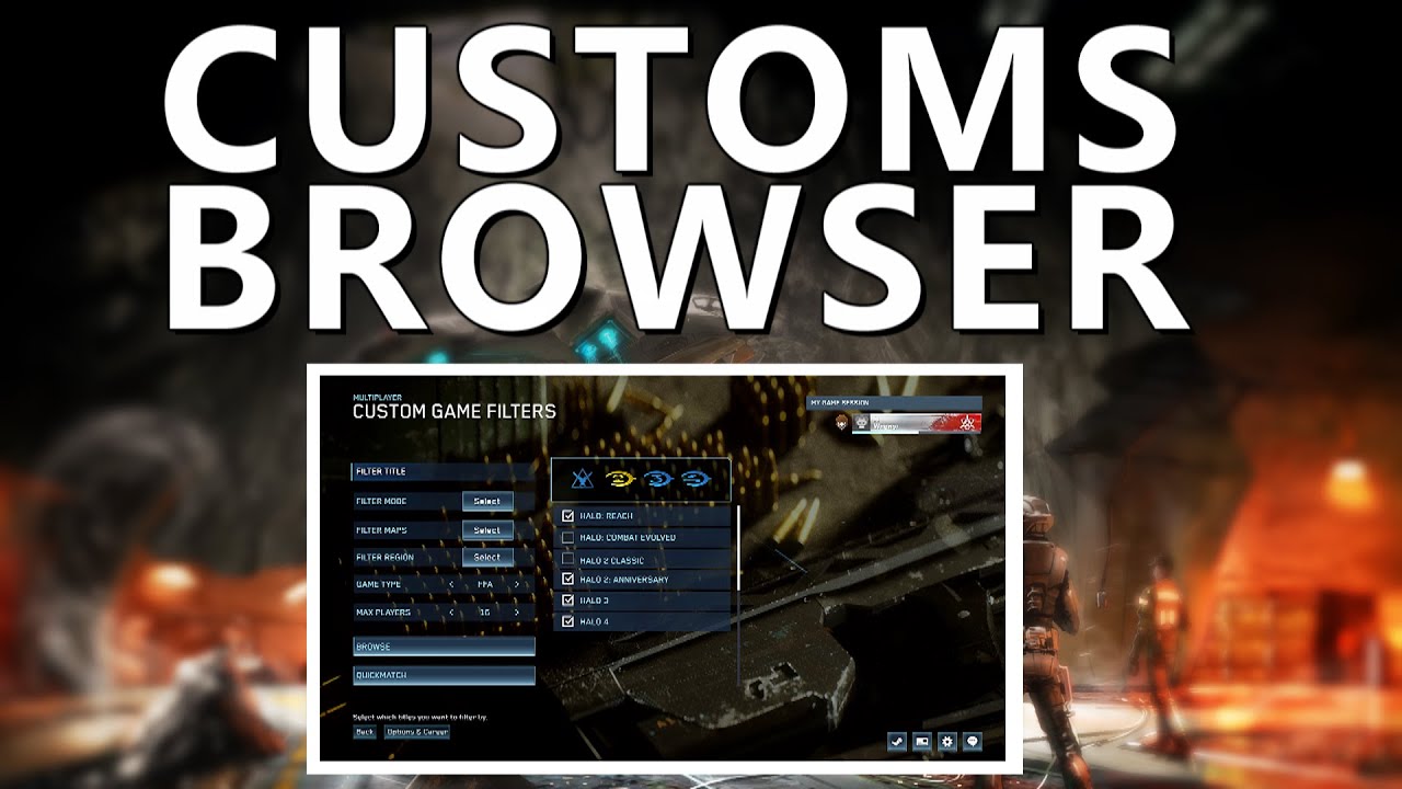 Halo MCC CUSTOMS BROWSER First Look