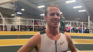 Cole Hocker After Destroying the American Mile Record In 3:45.94 At ASICS Sound Invite