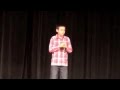 Joey - Talent Show 2013 (doing Brian Regan's "Stupid in School")