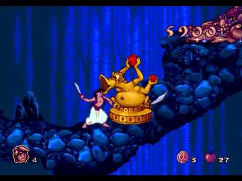 SEGA: Disney's Aladdin (level 5) Cave of Wonders - YouTube